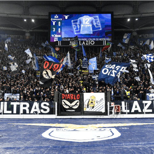 Basketball Hooligans: SS Lazio Ultras section